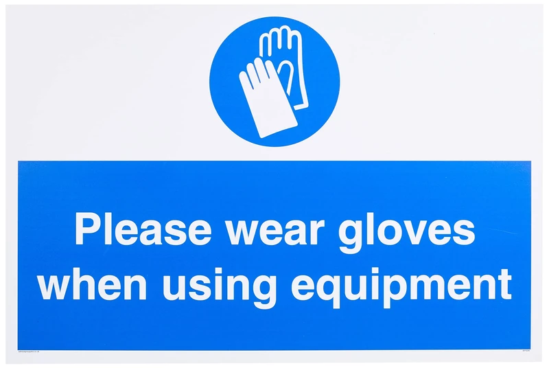 Please wear gloves when using equipment
