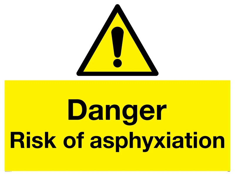 Danger risk of asphyxiation