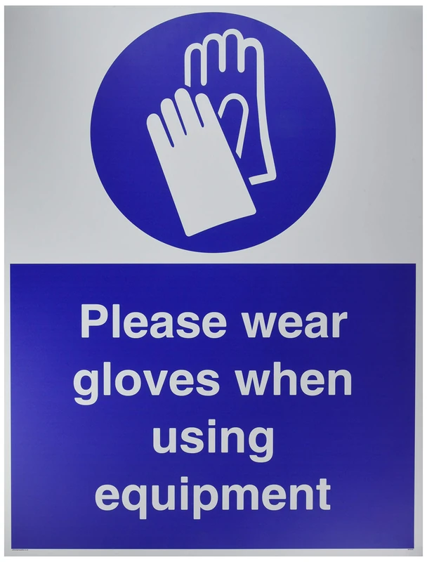 Please wear gloves when using equipment