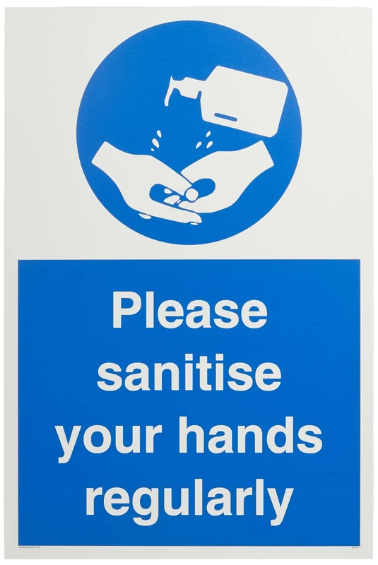 Please sanitise your hands regularly