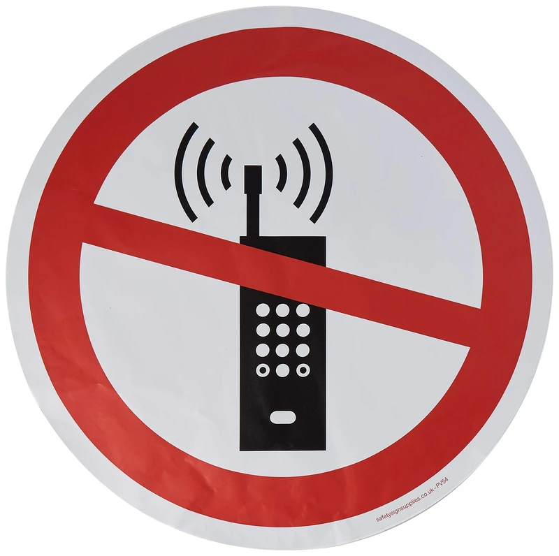 No mobile phones floor graphics - Image 1