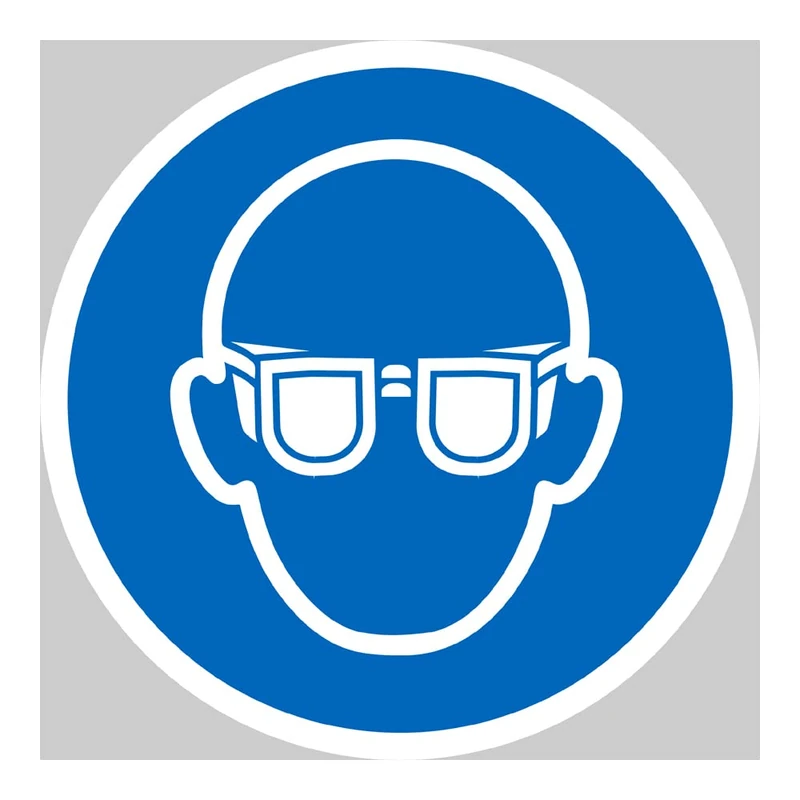 Eye protection symbol floor graphic