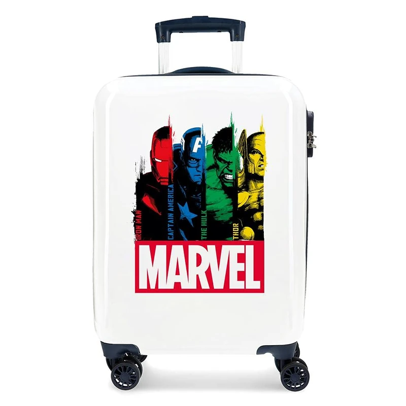 Marvel Avengers Power Multicoloured Cabin Suitcase 38x55x20 cm Rigid ABS Combination lock 34 Litre 2.6 Kg 4 Double Wheels Hand Luggage