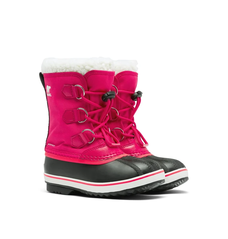 Sorel Yoot Pac Nylon Wp Unisex Kids Winter Boots, Bright Rose 2023, 6 UK