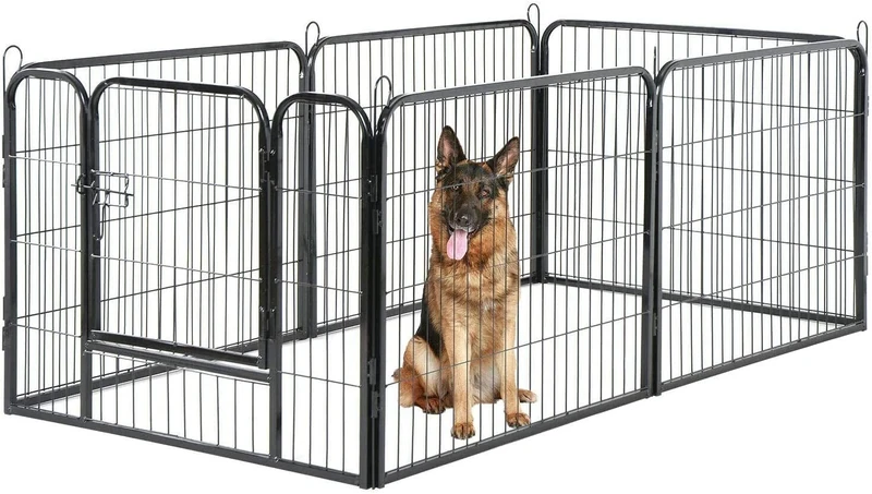 UNDERDOG Extra Heavy Duty Puppy Play Pen 6 x Panel Playpen Indoor/Outdoor Dog Puppy Whelping Pen Pens (SMALL)