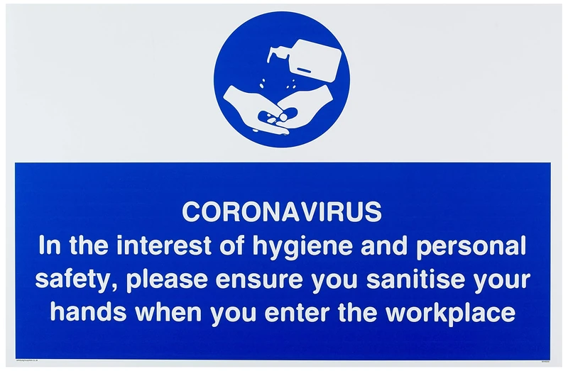CORONAVIRUS In the interest of hygiene and personal safety, please ensure you sanitise your hands