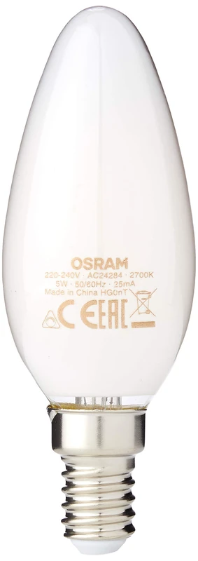 OSRAM Pack of 10 x LED lamp | Base: E14 | Cool White | 4000 K | 5.50 W | Replacement for 40W | LED Base Classic B