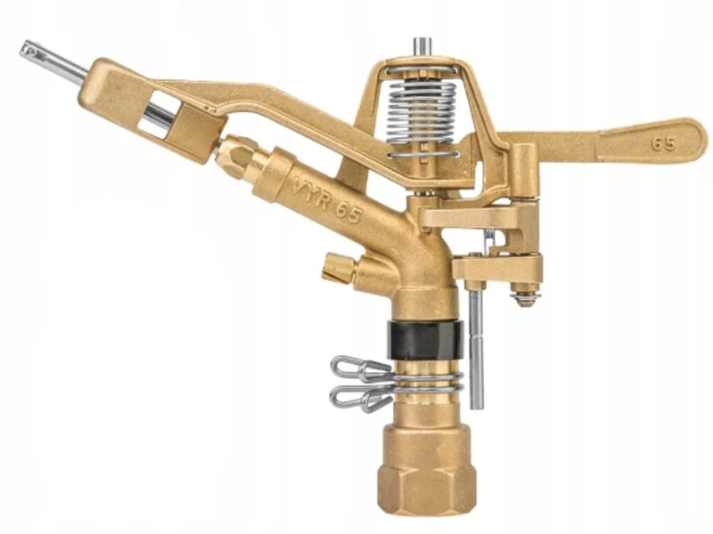 Bradas 0277 Brass Sprinkler 50 m Internal Thread 1 Inch Circular Sprinkler Lawn Sprinkler Impulse Sprinkler Full Circle Sprinkler