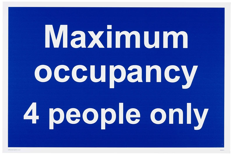 Maximum occupancy 4 people only