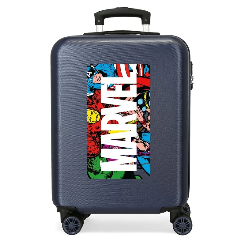 Marvel Avengers Action Blue Cabin Suitcase 38x55x20 cm Rigid ABS Combination lock 34 Litre 2.6 Kg 4 Double Wheels Hand Luggage