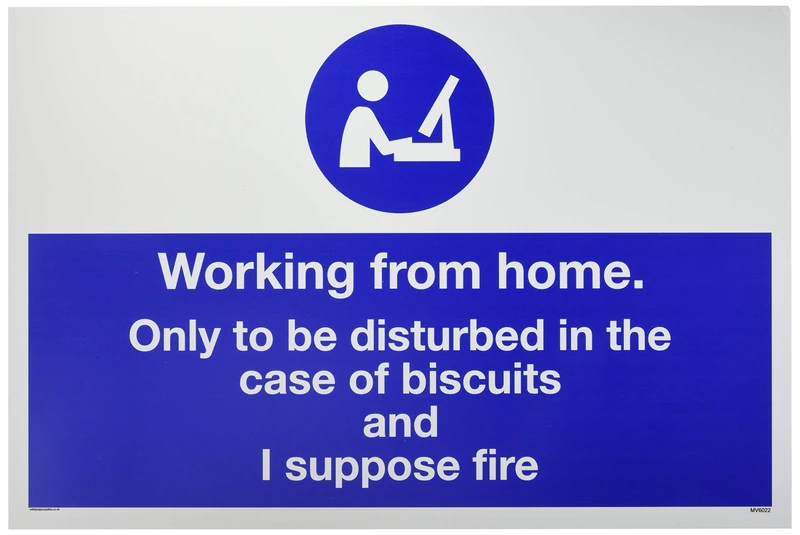 Working from home. Only to be disturbed in the case of biscuits and I suppose fire - Image 1
