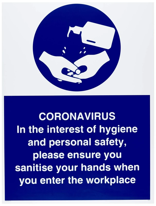 CORONAVIRUS In the interest of hygiene and personal safety, please ensure you sanitise your hands