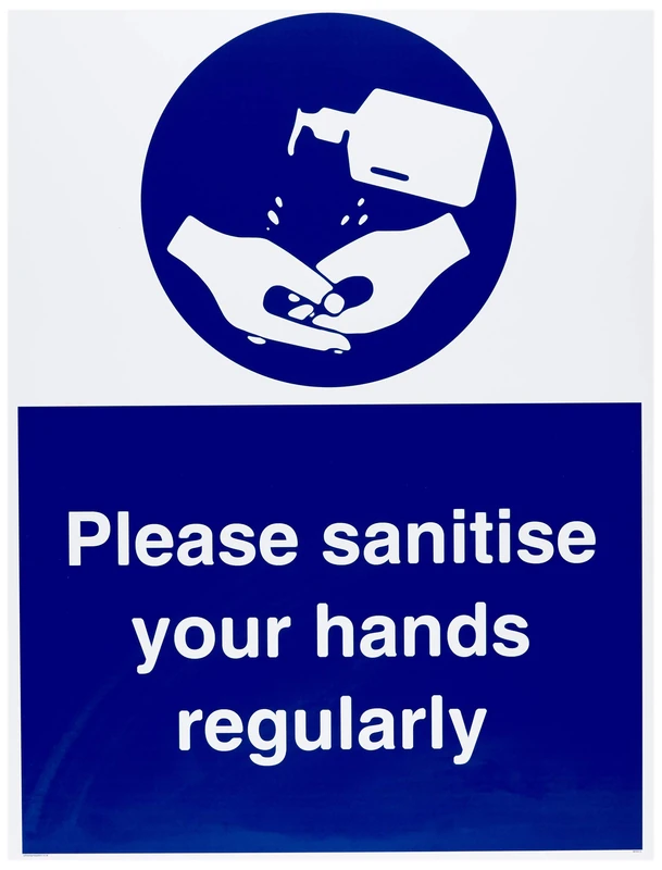 Please sanitise your hands regularly