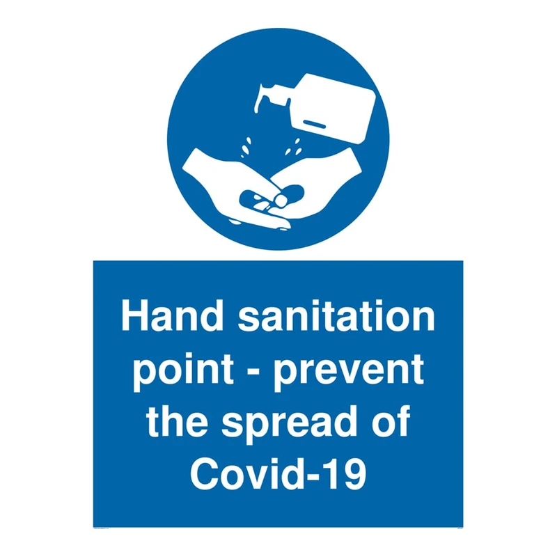 Hand sanitation point - prevent the spread of Covid-19