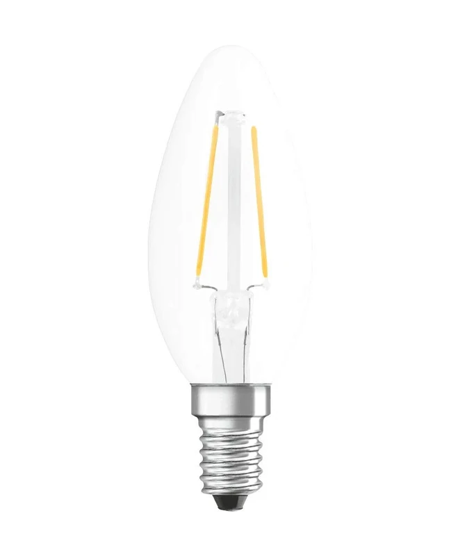 OSRAM LED Lamps, Classic Bulb, dimmable, 2.8 W, Frosted, Set of 10, Candle 25 W-Replacement E14