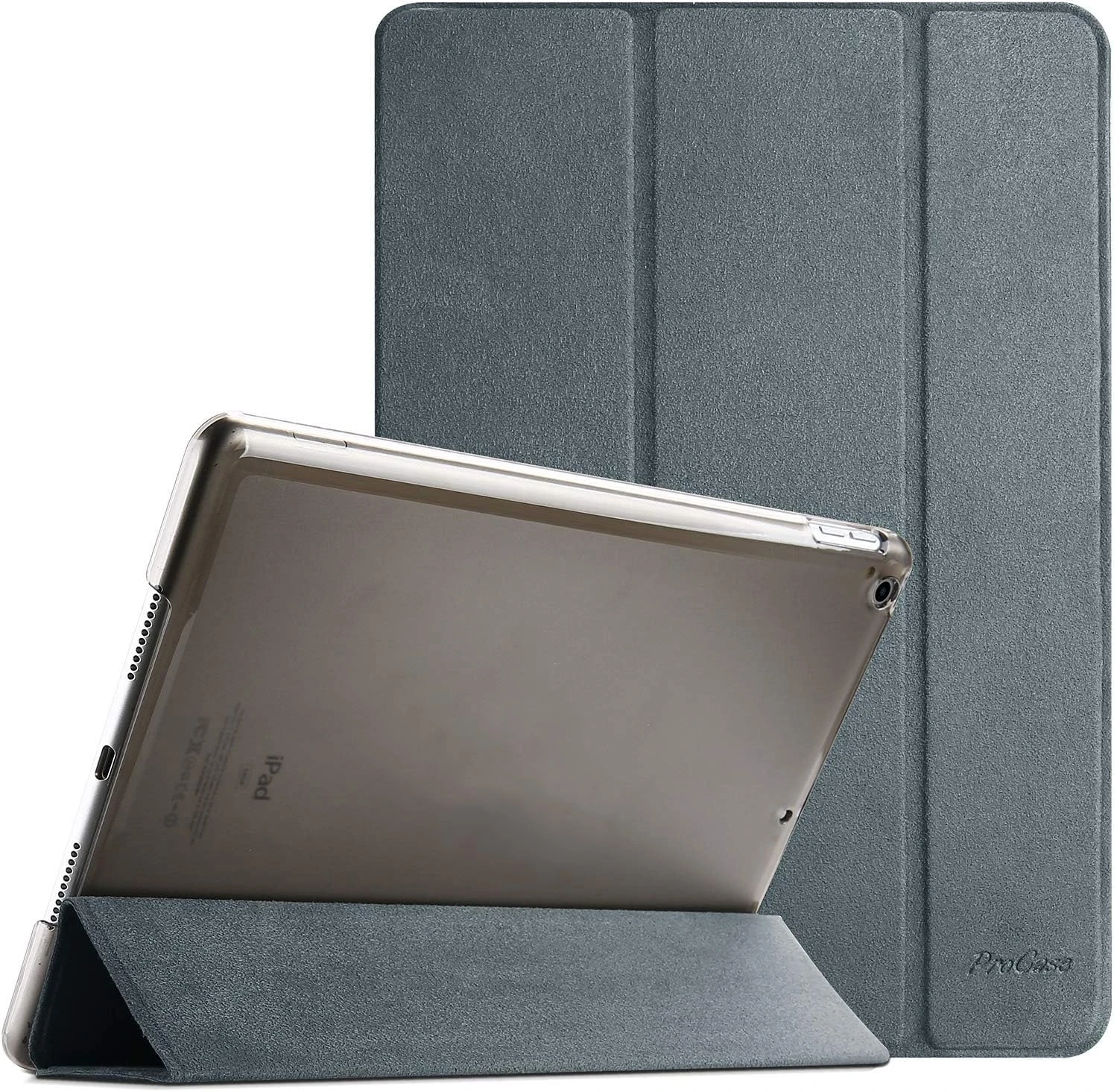 ProCase for iPad 10.2 Case iPad 9th Generation 2021/ iPad 8th Generation 2020/ iPad 7th Generation 2019 Case, iPad Cover 9th Generation Slim Hard Back Smart Cover for 10.2 iPad Case -MatteGrey