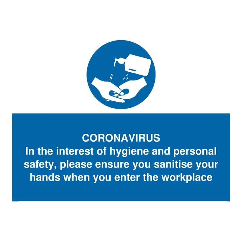 CORONAVIRUS In the interest of hygiene and personal safety, please ensure you sanitise your hands - Image 1