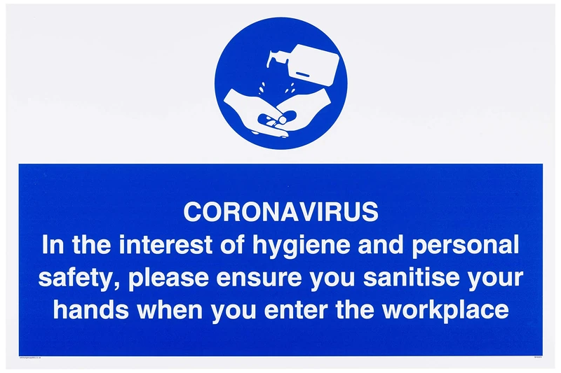 CORONAVIRUS In the interest of hygiene and personal safety, please ensure you sanitise your hands
