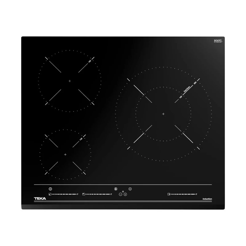 TEKA Induction Hob 60 cm, 3 Cooking Zones, Touch Control Multislider, Power Plus and Stop & Go Function, Silent Mode, Auto Lock Security, Model IZC 63015 MSS