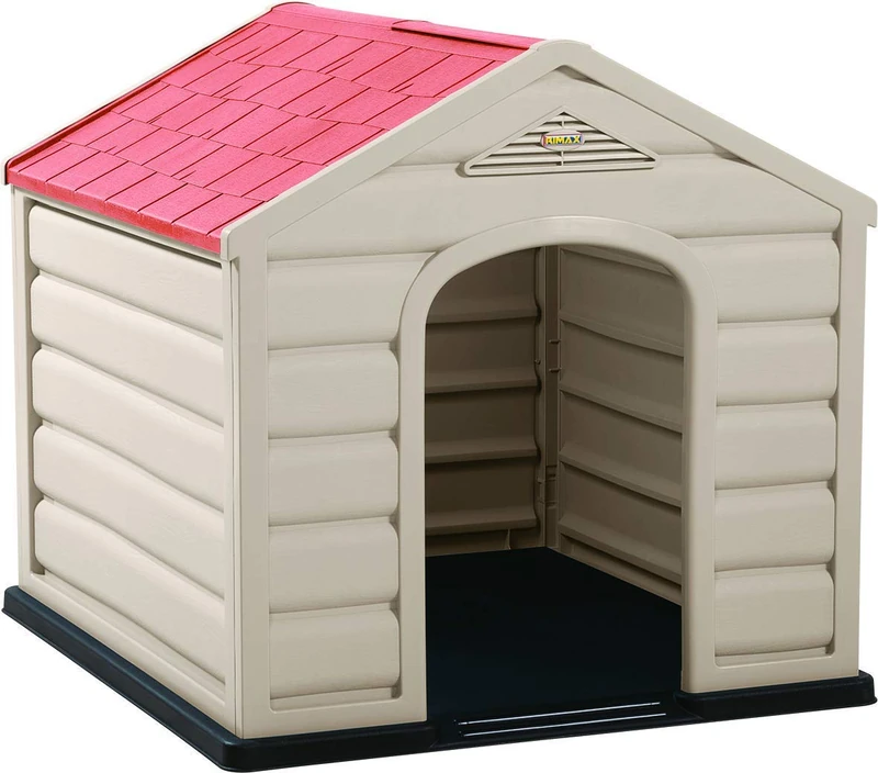 KG KITGARDEN - Small Dog House Garden, 58.5 x 61 x 68 cm, Beige/Terracotta
