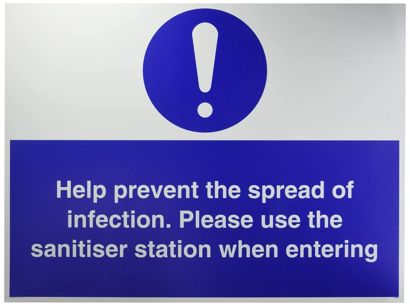 Help prevent the spread of infection. Please use the sanitiser station when entering