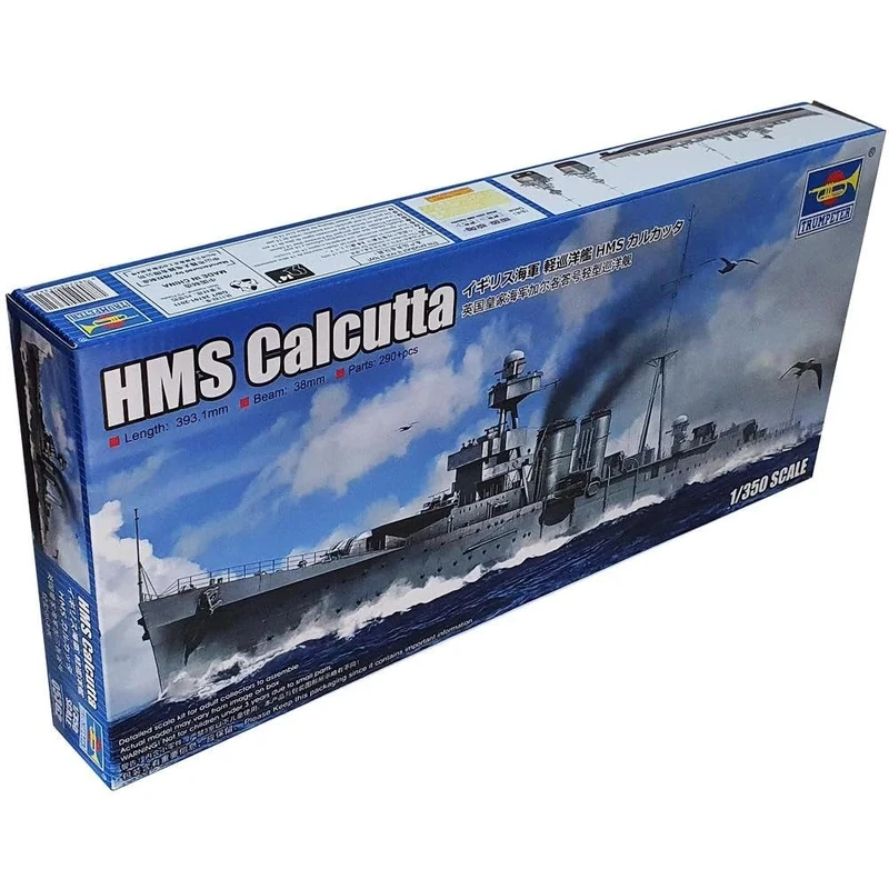Trumpeter 1/350 HMS Calcutta Plastic Model Kit - TRU05362