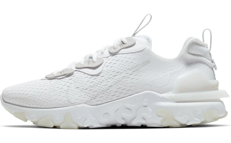NIKE Men's React Vision Shoes, White/Lt Smoke Grey/White/Lt S, 12