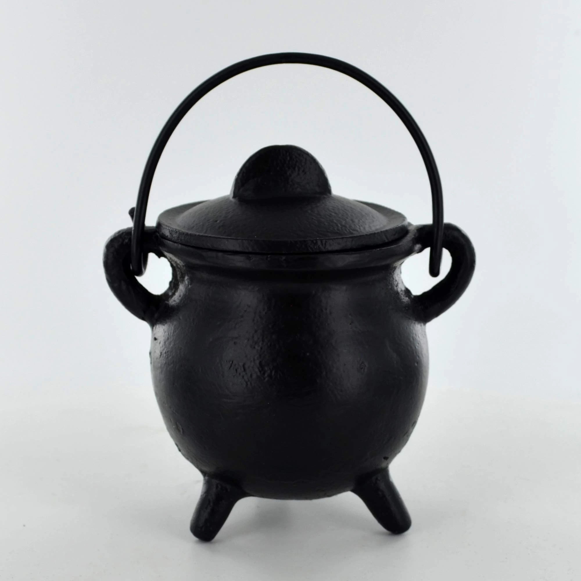 Prezents.com Cast Iron Cauldron Small Plain Witch & Magic Accessory for Wicca Potions Neopaganism Gift H10cm