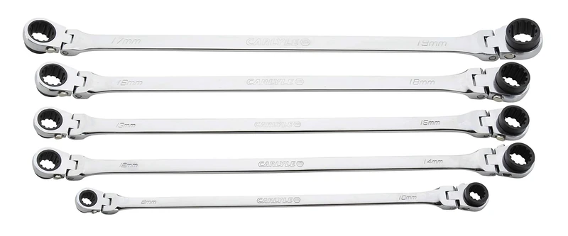 Carlyle Hand Tools Spanner Set - XL Double Box Flex - Metric - 5 Piece - Image 1