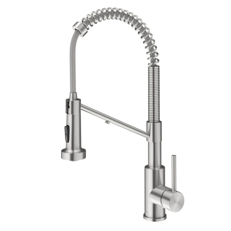 KRAUS Bolden 2-in-1 Commercial Style Pull-Down Single Handle Water Filter Kitchen Faucet for Reverse Osmosis or Water Filtration System in Spot Free Stainless Steel, KFF-1610SFS