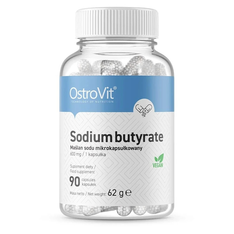OstroVit Sodium Butyrate 90 Vegan Caps - HPMC, Gut & Microbiome