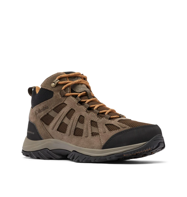 Columbia Men's Redmond 3 Mid WP waterproof mid rise hiking boots, Brown (Cordovan x Elk), 9.5 UK