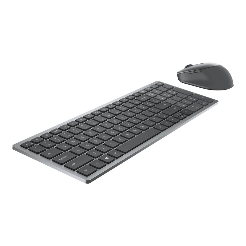 Dell KM7120W Multi-Device Wireless Keyboard and Mouse, UK (QWERTY), Numeric Keypad, 2.4GHz, Bluetooth 5.0, 1600 dpi, Compatible with Windows, Chrome, Android, and Mac, (Grey)