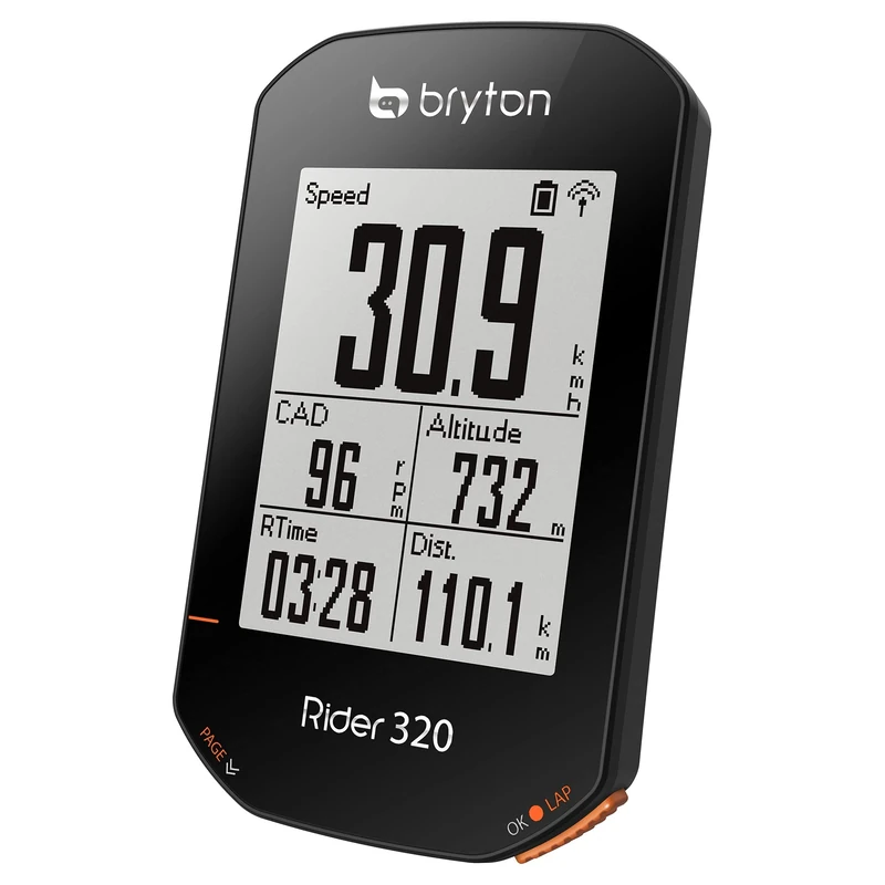 Bryton Rider 320T Gps Cycle Computer Bundle With Cadence and Heart Rate, Blacl, One Size R