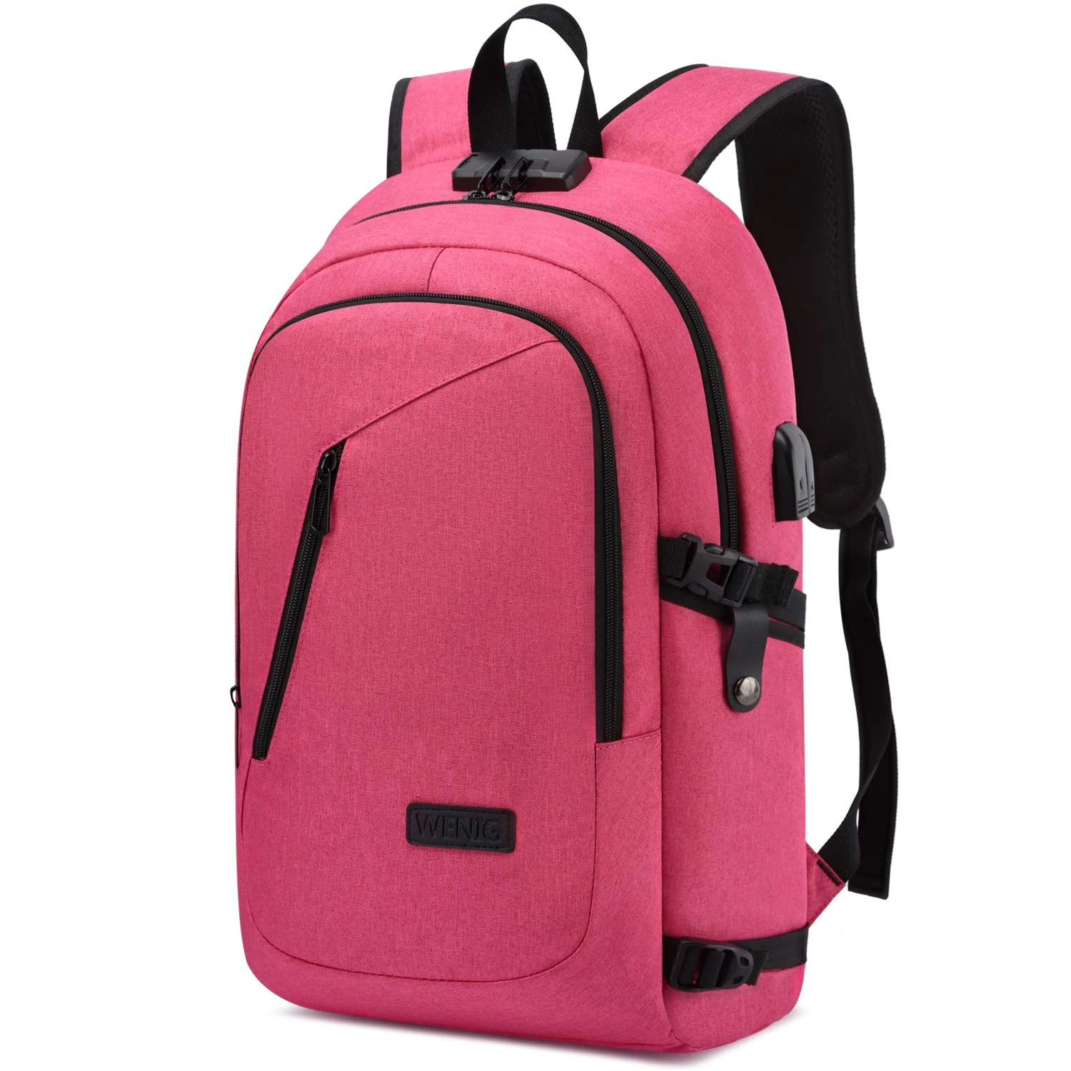 Anti-Theft Laptop Backpack for Women, School Bag with USB Port and Lock, Business Backpacks for Women Men Fit 15.6 Inch Laptops College Student Gift,Bookbag