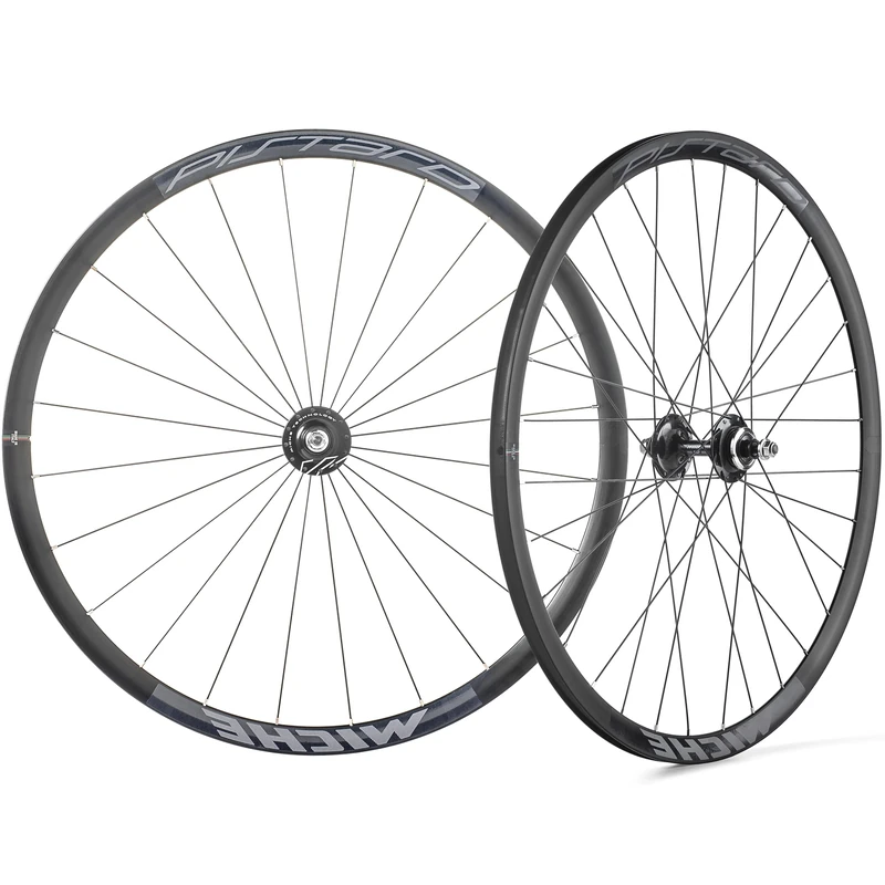 MICHE Pistard Track Clincher Wheelset, 700c, Black, Clincher
