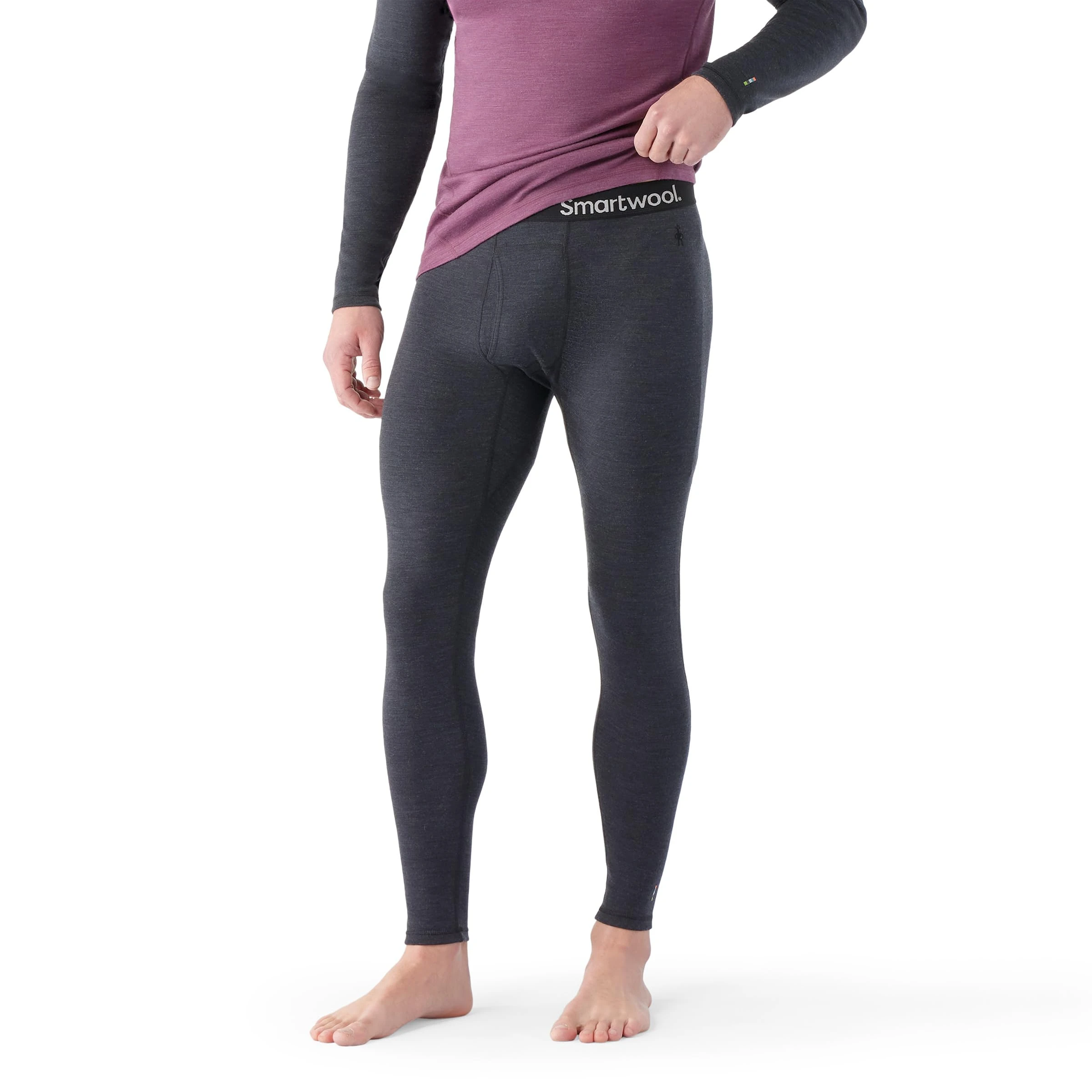 Smartwool Men's Base Layer Merino 250 Baselayer Bottom, Charcoal Heather, Small