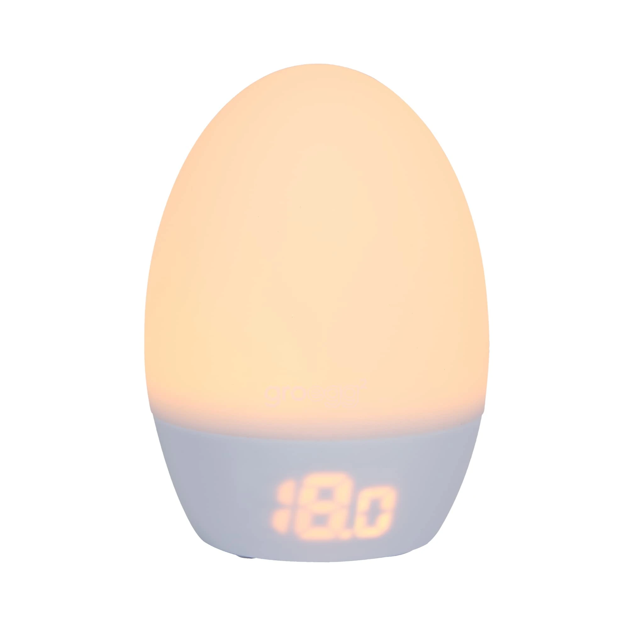 Tommee Tippee GroEgg2, Toddler Nightlight, LED Colour-Changing with Digital Room Temperature Display for Safer Sleep, Adjustable Brightness, Silicone Shell, USB Rechargeable