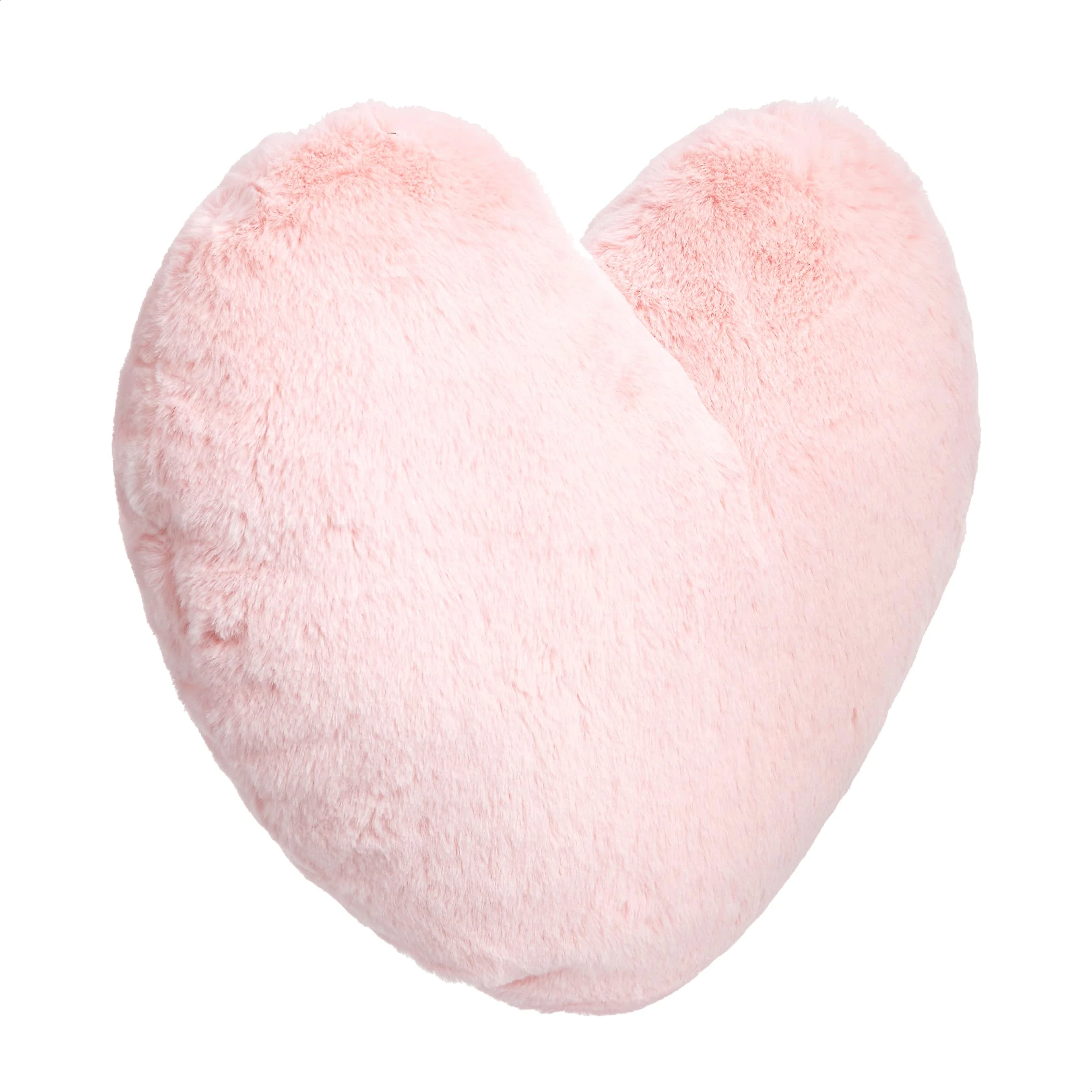 Amazon Basics Peony Pink Heart Decorative Pillow, 45 x 41 cm