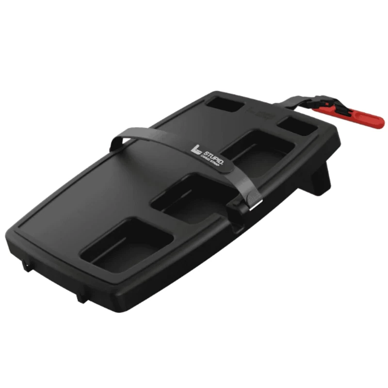 STUPID Car Tray - Classic Car Tray - Ultimate Car Organizer & Mobile Office - Includes 2 Elastic Straps - Quick-Release Seat Anchor - Midnight Mayhem