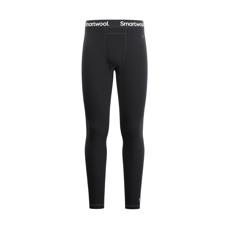 Smartwool Classic Baselayer Men's Thermal Leggings, Merino Wool Bottoms, Long Johns & Thermal Trousers, Running Tights & Ski Pants Base Layer, Breathable Natural Men's Clothing - Black, S
