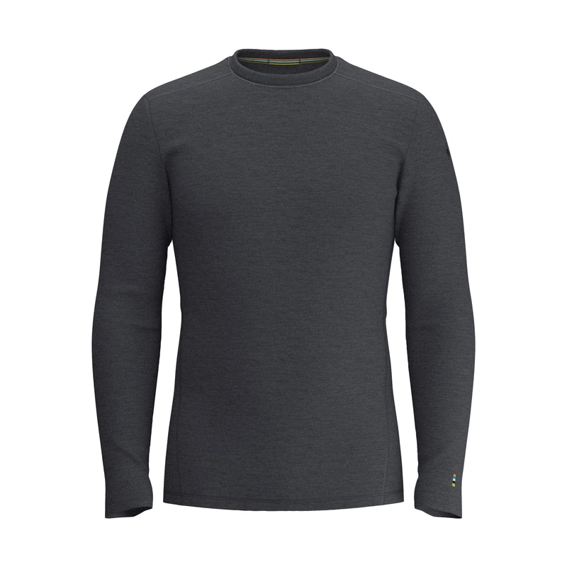 Smartwool Classic Thermal Merino Wool Base Layer, Men's Thermal Base Layer & Crew Neck Long Sleeve Sweater, Lightweight & Breathable Natural Merino Men's Clothing & Fashion - Charcoal Heather, S