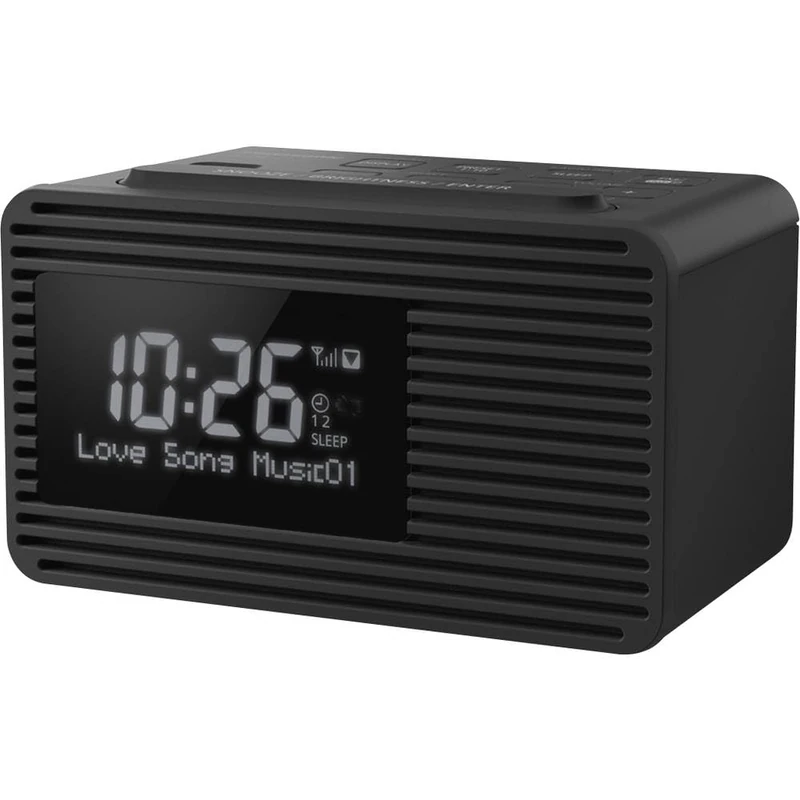 Panasonic RC-D8EG-K DAB+ Radio Alarm Clock (USB Charging Function, Snooze Button, Sleep Timer, Favorite Key) Black