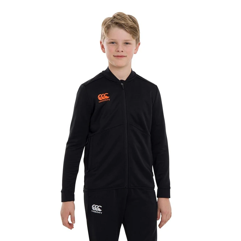 Canterbury Full Zip Track Jacket - Black, 14