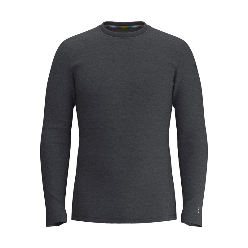 Smartwool Classic Thermal Merino Wool Base Layer, Men's Thermal Base Layer & Crew Neck Long Sleeve Sweater, Lightweight & Breathable Natural Merino Men's Clothing & Fashion - Black, XXL