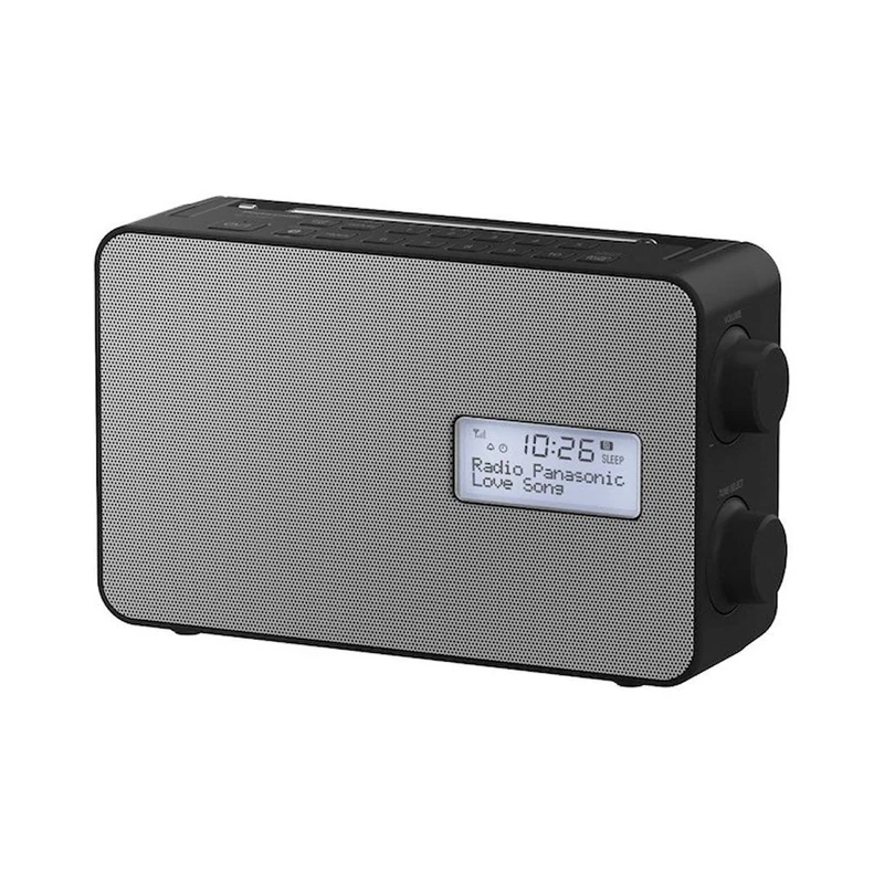 Panasonic RF-D30BTEG-K DAB+ FM Radio, Bluetooth, IPX4, Kitchen Timer, USB Smartphone Charging, Battery & Mains Powered, Black
