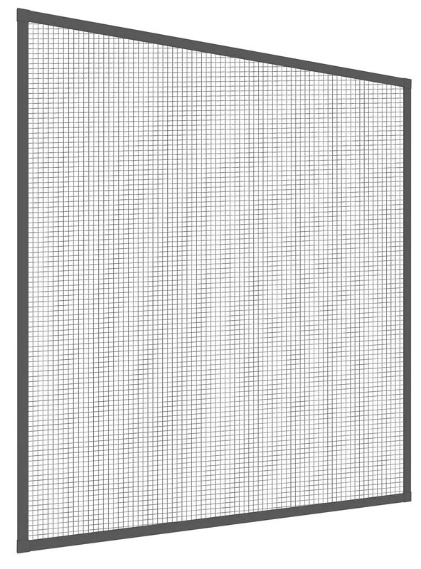 Windhager Insektenschutz-Fenster Mosquito Stop 23667 Insect Screen Aluminium Tension Frame Window/Can be Shortened Individually/Anthracite / 120 x 150 cm, Charcoal