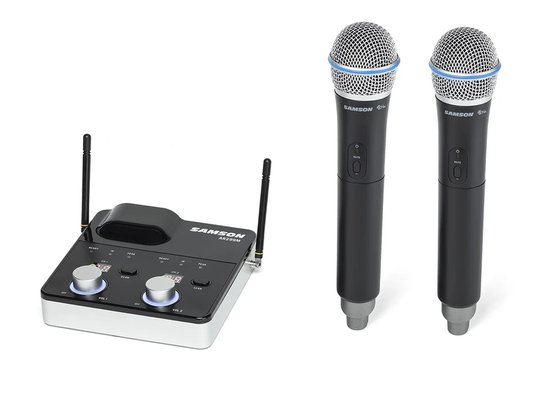 Samson Concert 288M Dual Handheld System L Band Uk Wireless System for Professional Audio and Streaming