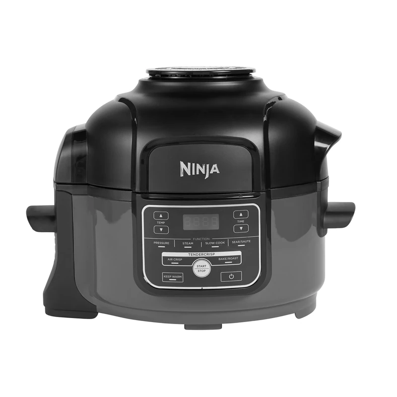 Ninja Foodi Multi-Cooker 4.7L, with 6 Cooking Functions in 1, Pressure Cooker, Air Fryer, Slow Cook and Steam, 1460W, Grey/Black OP100UK