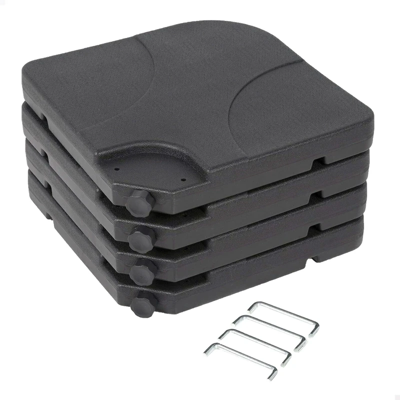 Aktive 4-Piece Plastic Sunshade Holder, 50 x 50 x 7.5 cm, 60/80 kg, 62196 - Image 1
